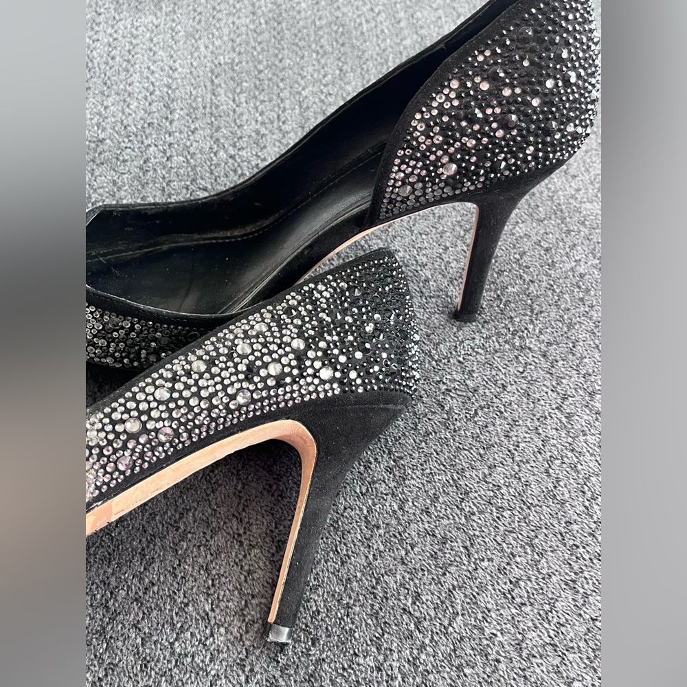 White House Black Market Ella Ombré Embellished High Heel Pumps, Size 7 - Picture 3 of 11